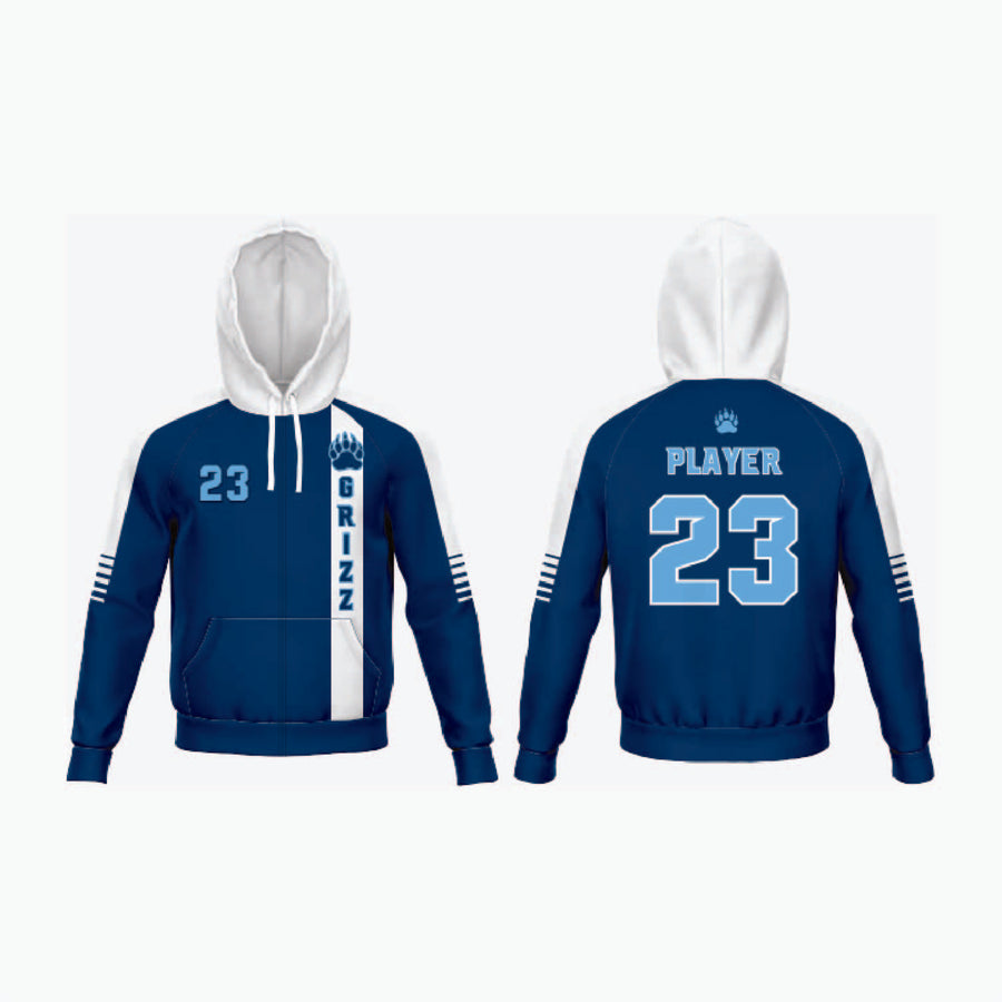 Full-Zip Hooded Warm-Up Jacket example 9