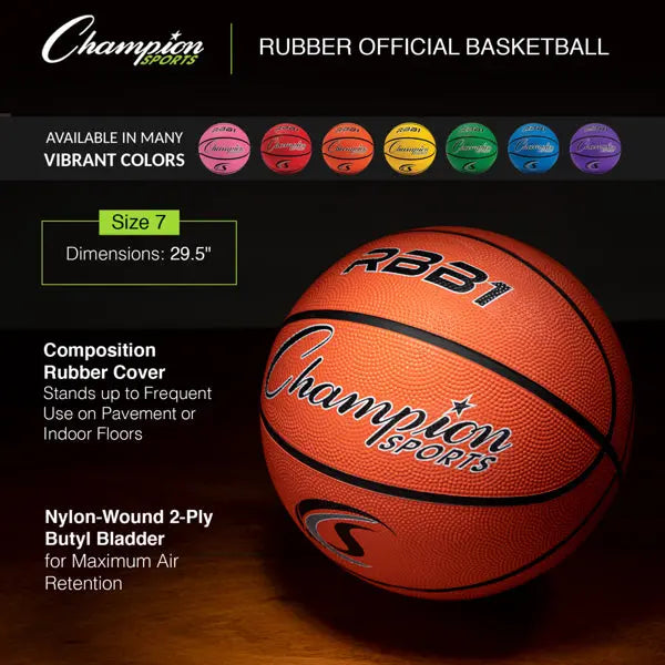 RUBBER BASKETBALL, ORANGE HoopsKing
