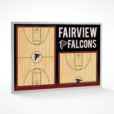 Custom Basketball Locker Room Whiteboard (Wall) (24x18