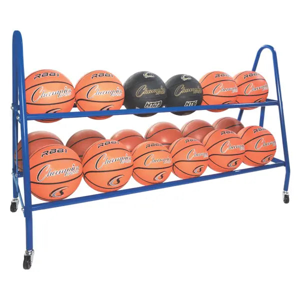 DELUXE HEAVY-DUTY BALL CART | 18 Balls Champion Sports