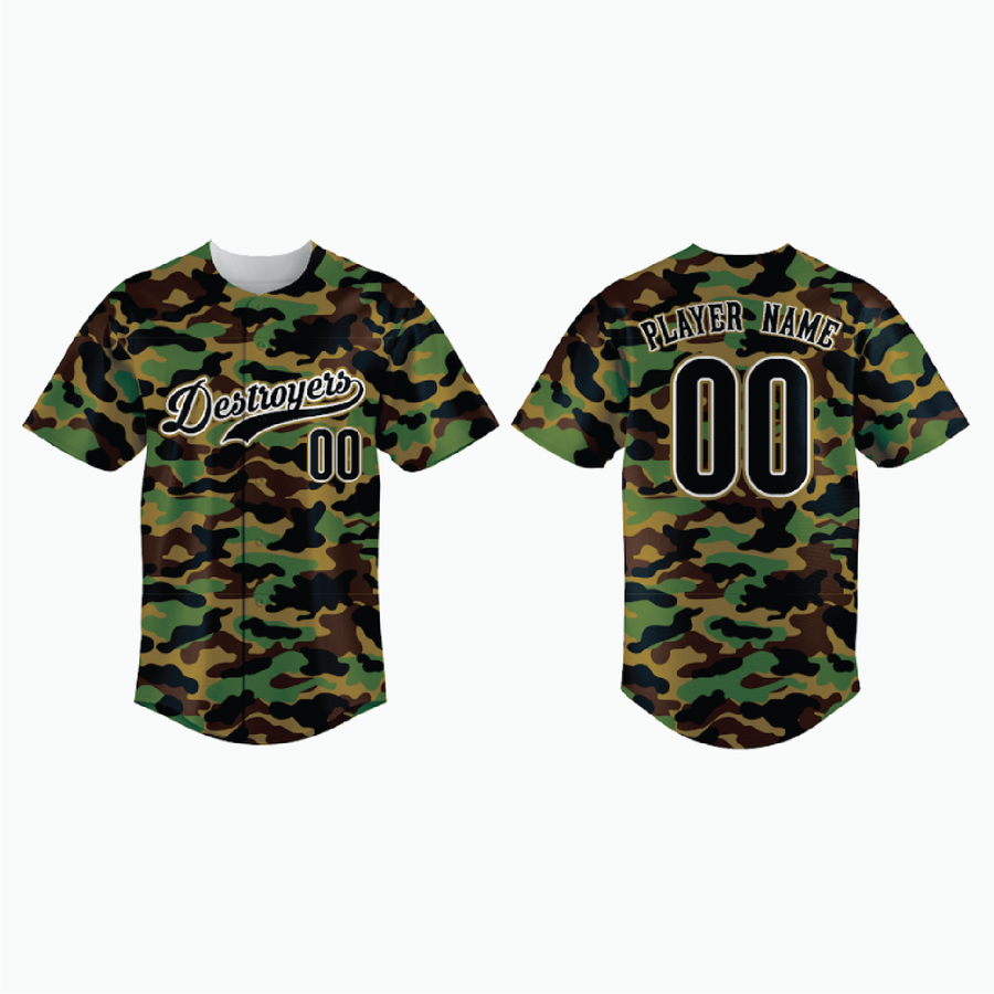 Full-Button Baseball Jersey example 6