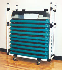 Thumbnail for Fitness Health Club Step Cart – Sports Equipment Organizer | Easy Assembly | 46
