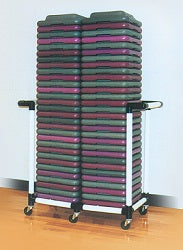 Fitness Health Club Step Riser – Sports Equipment Organizer | Heavy-Duty Construction | Easy Assembly | 46"L x 19"W x 42"H.