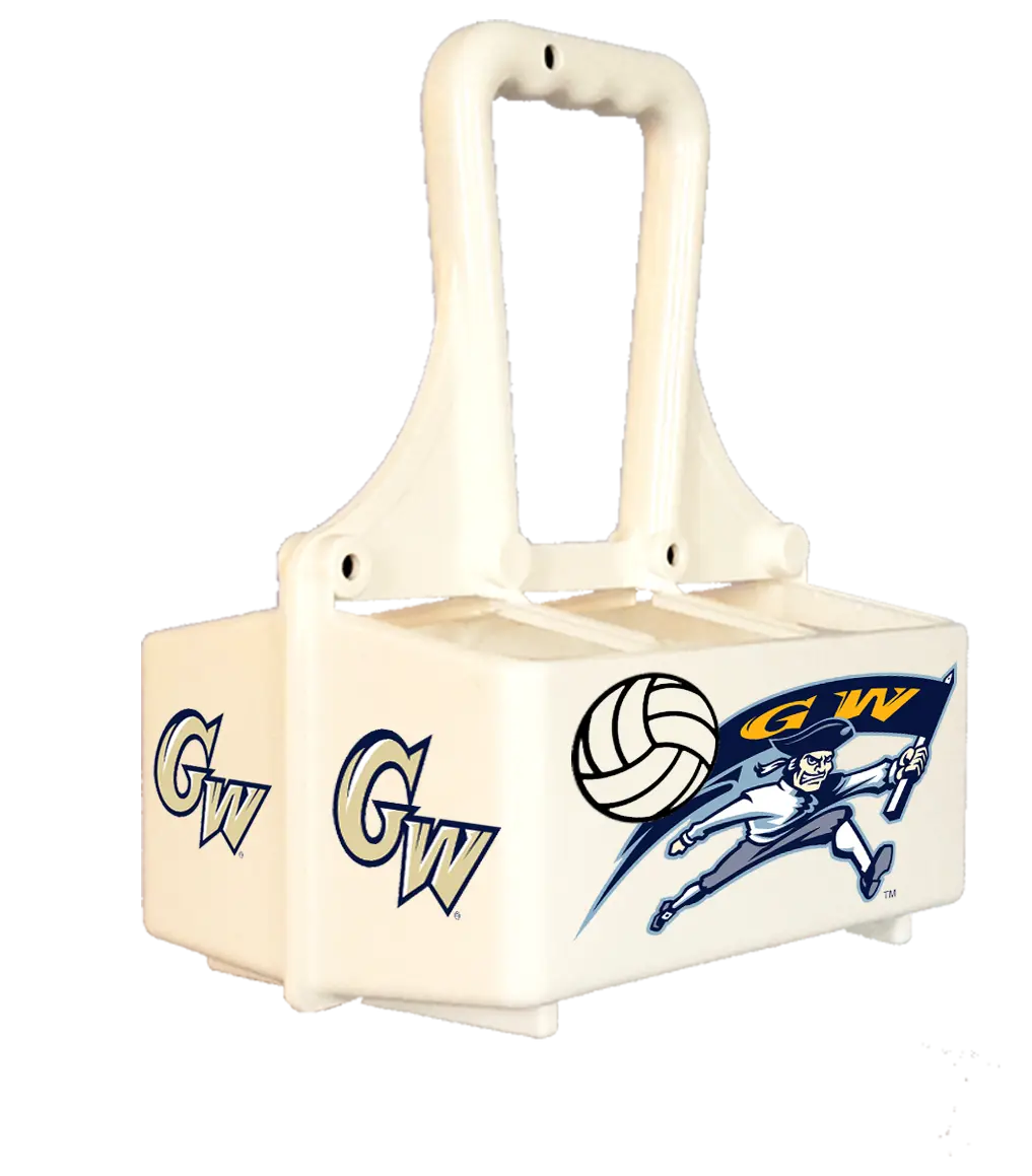 Custom Water Bottle Carrier | Holds 6 Bottles | Set of 4 HoopsKing