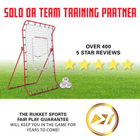 Thumbnail for Pitch Back Baseball / Softball Rebounder Pro w/ 3 Progression Weighted Pitching Baseballs
