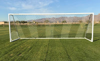 Thumbnail for Touchline® Striker Round-Frame Aluminum Soccer Goal, 8' x 24'