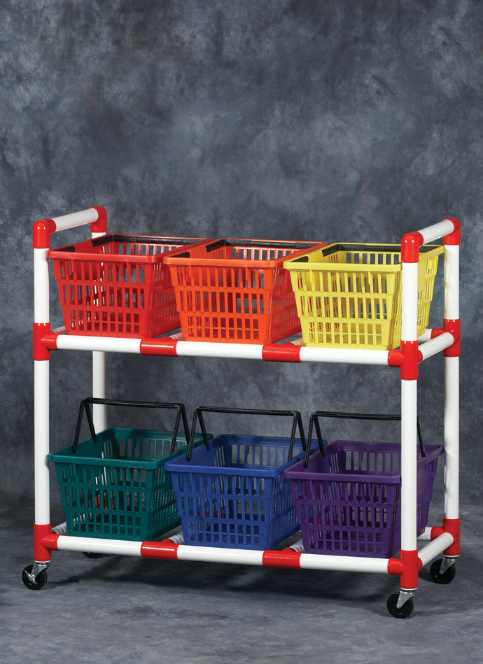 Easy Access Basket Cart – Ball Storage Cart | Easy Assembly | 45"L x 19"W x 43"H