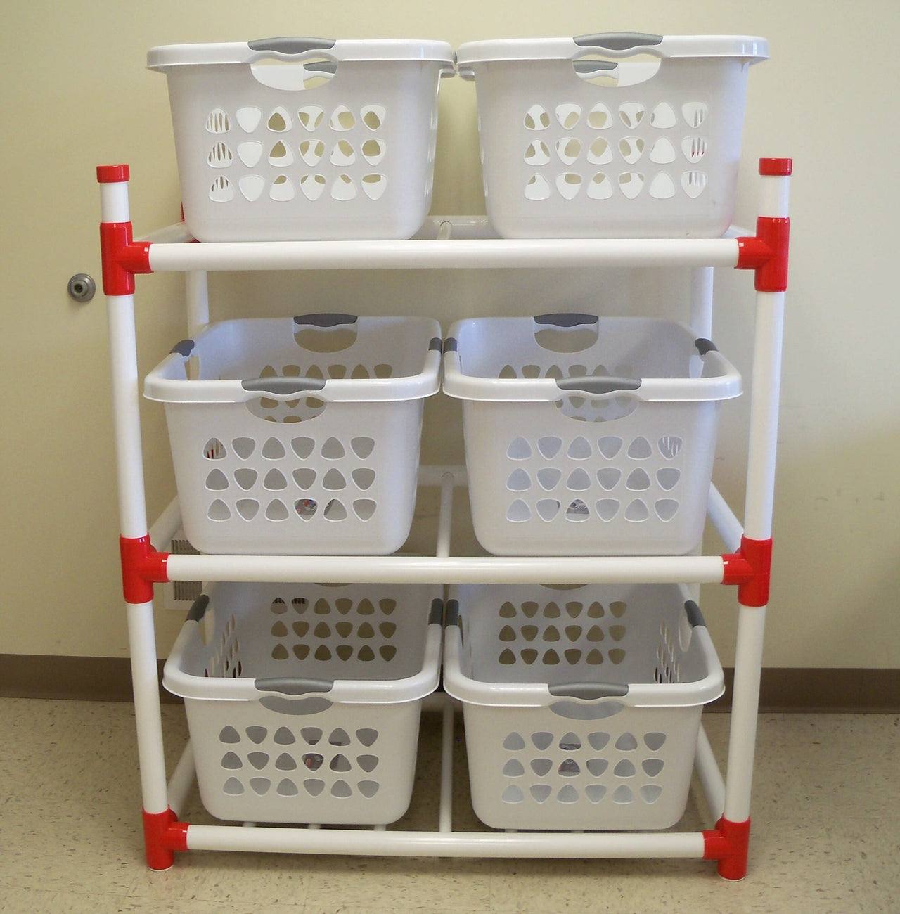 Basket Rack – Aquatic Storage Cart | Heavy-Duty Construction | Easy Assembly | 41"L x 24"W x 52"H.
