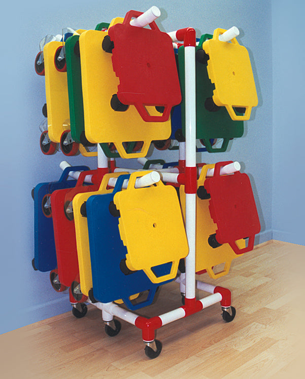 MultiScooter Cart – Sports Equipment Organizer | Easy Assembly | 23"L x 21"W x 52"H.