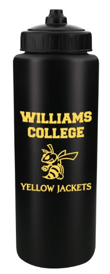 Custom 32 oz Water Bottle with Valve Lid – Made in USA, HDPE Plastic