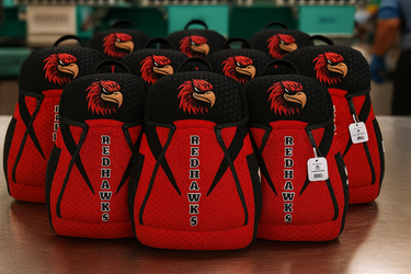 custom team backpacks sublimated