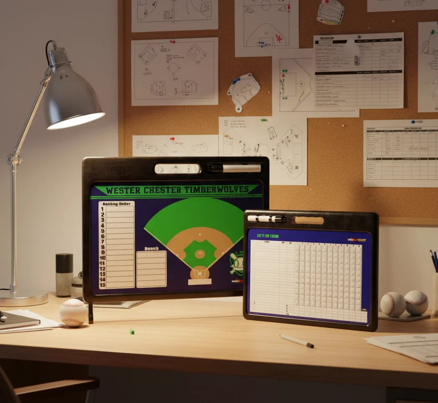 Professional Custom Whiteboard for Baseball & Softball Coaches – Easy to Carry