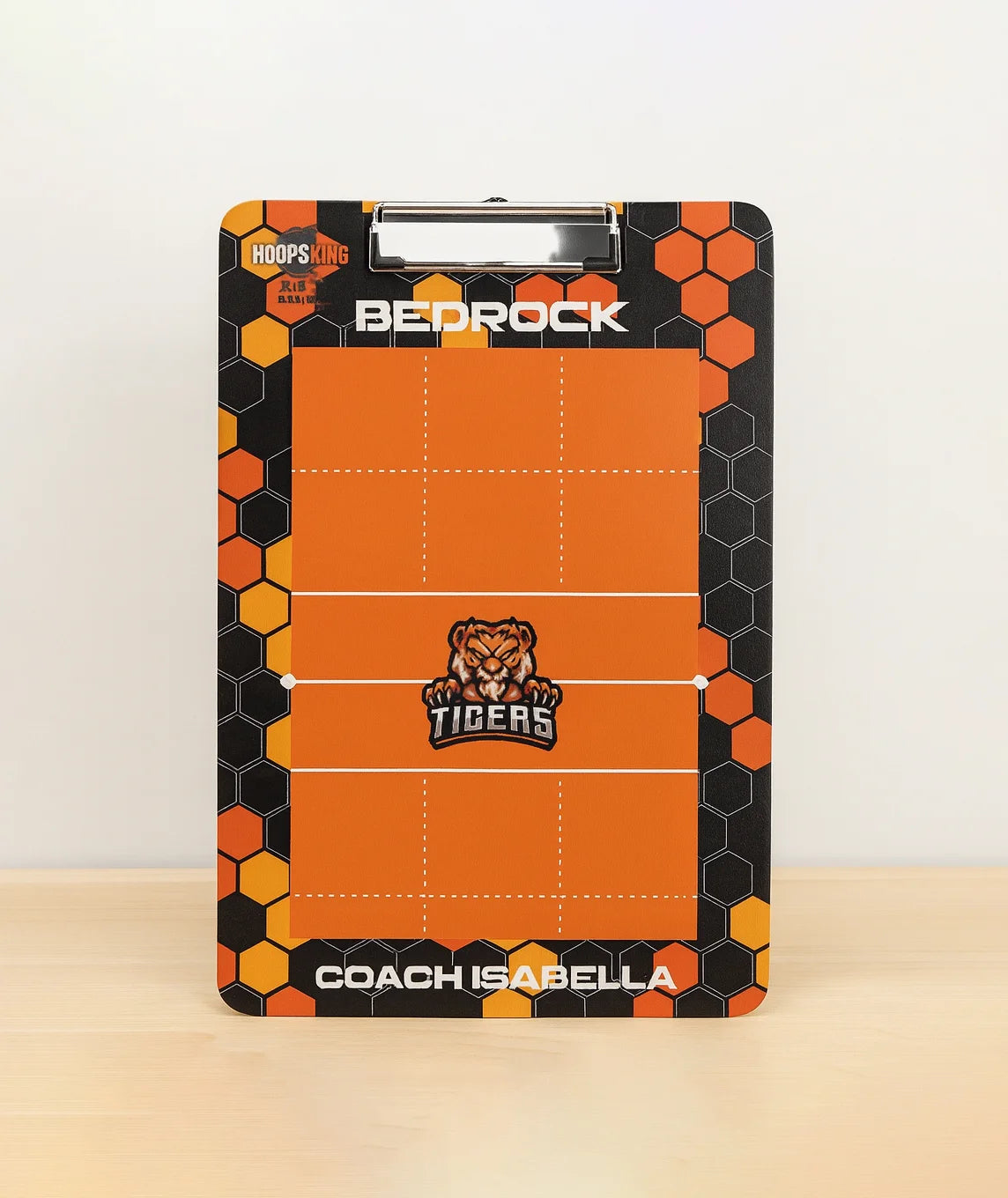 Volleyball playbook dry erase board showing offensive and defensive rotations