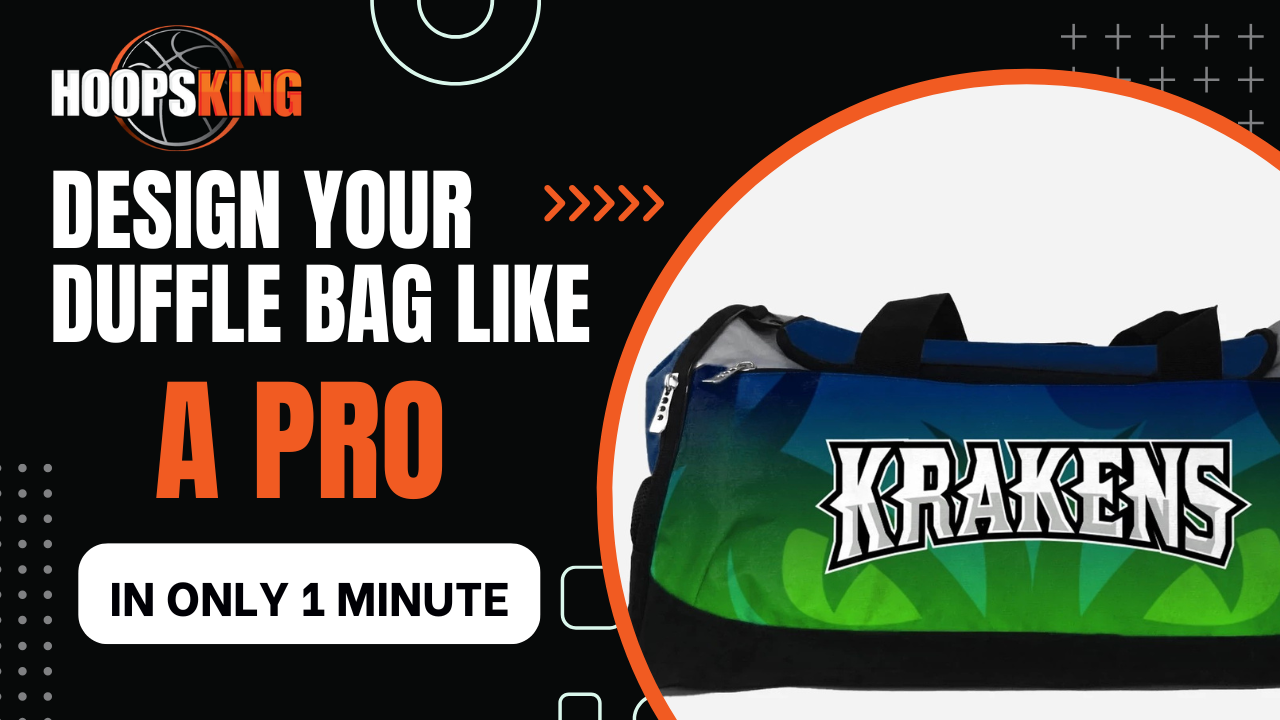 Custom sublimated duffle bag with team logo