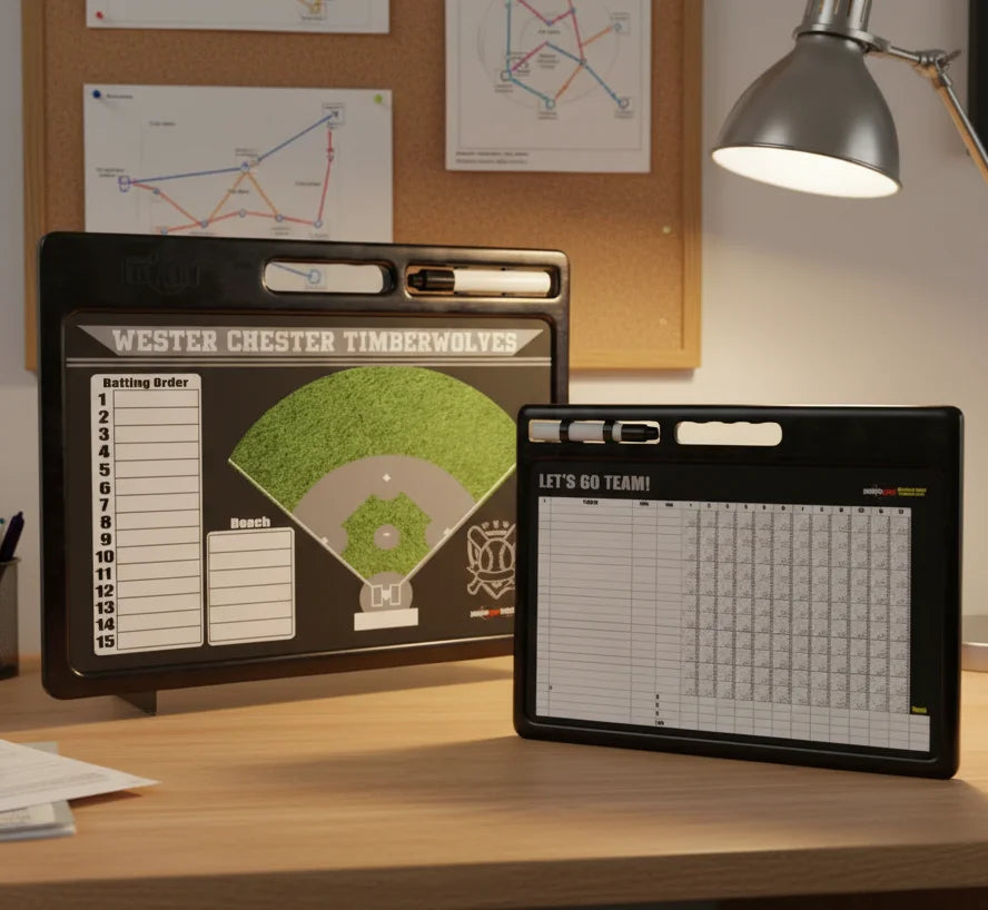 Portable Baseball/Softball Strategy Whiteboard with Handle – Custom Design