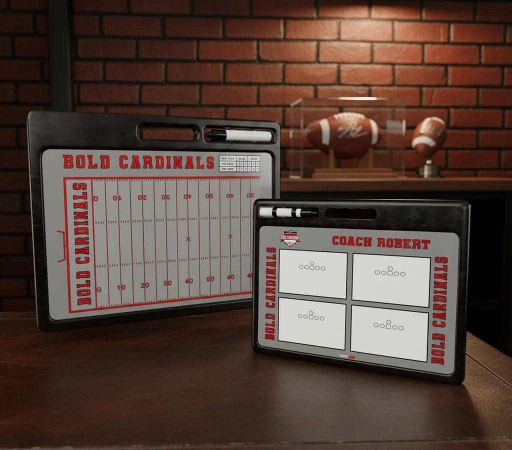 Football Coaches Whiteboard for Pre-Game and Sideline Talks