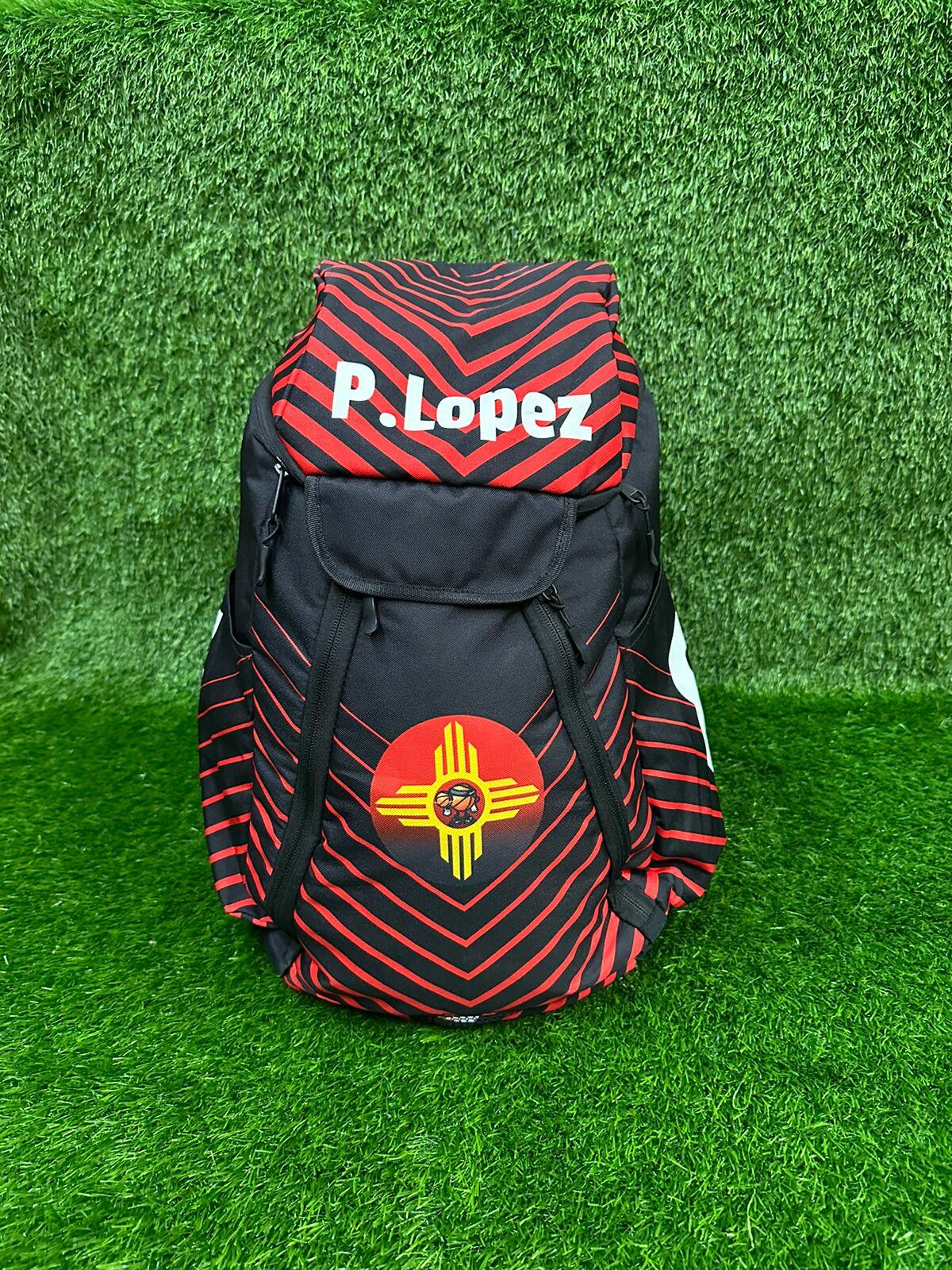 High-quality sublimated backpack showcasing a custom graphic