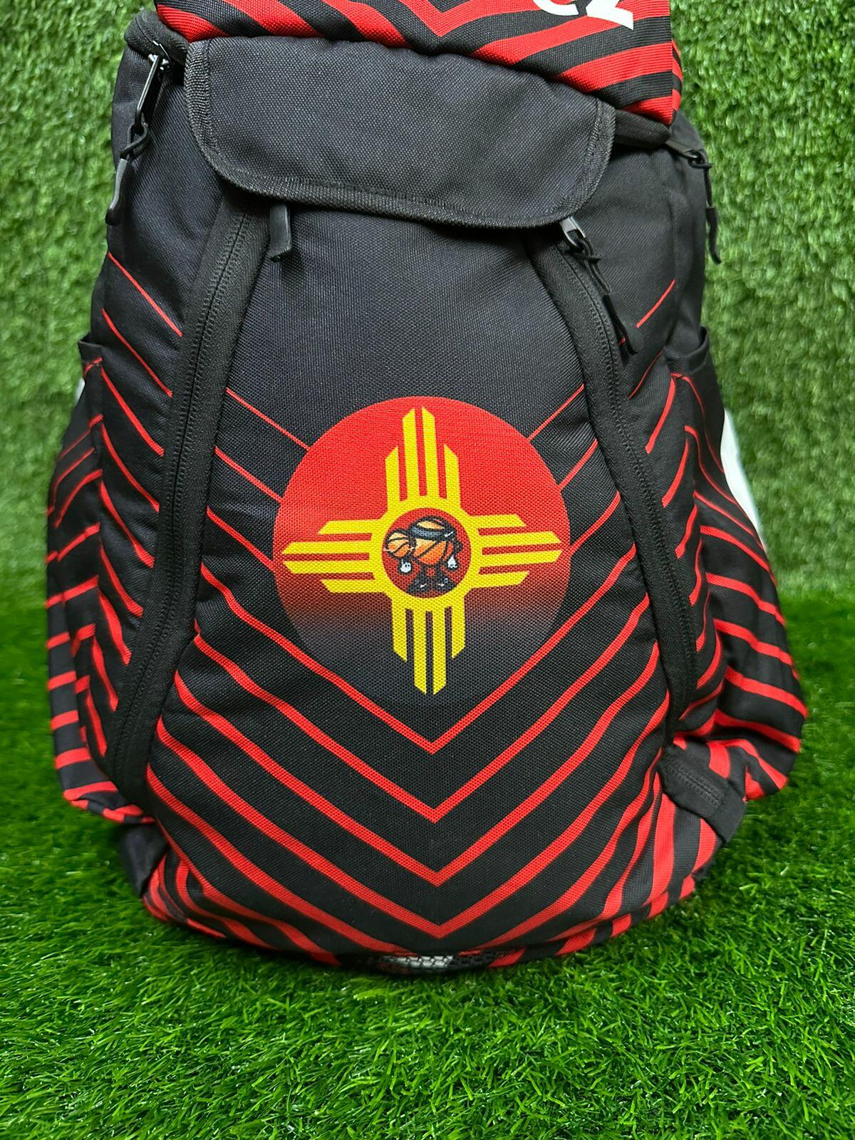 Customizable sublimated backpack for sports teams and schools