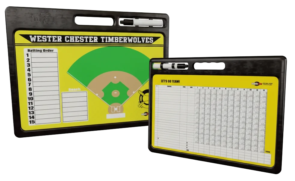 Custom Coaching Clipboard for Baseball or Softball – Easy Carry Handle