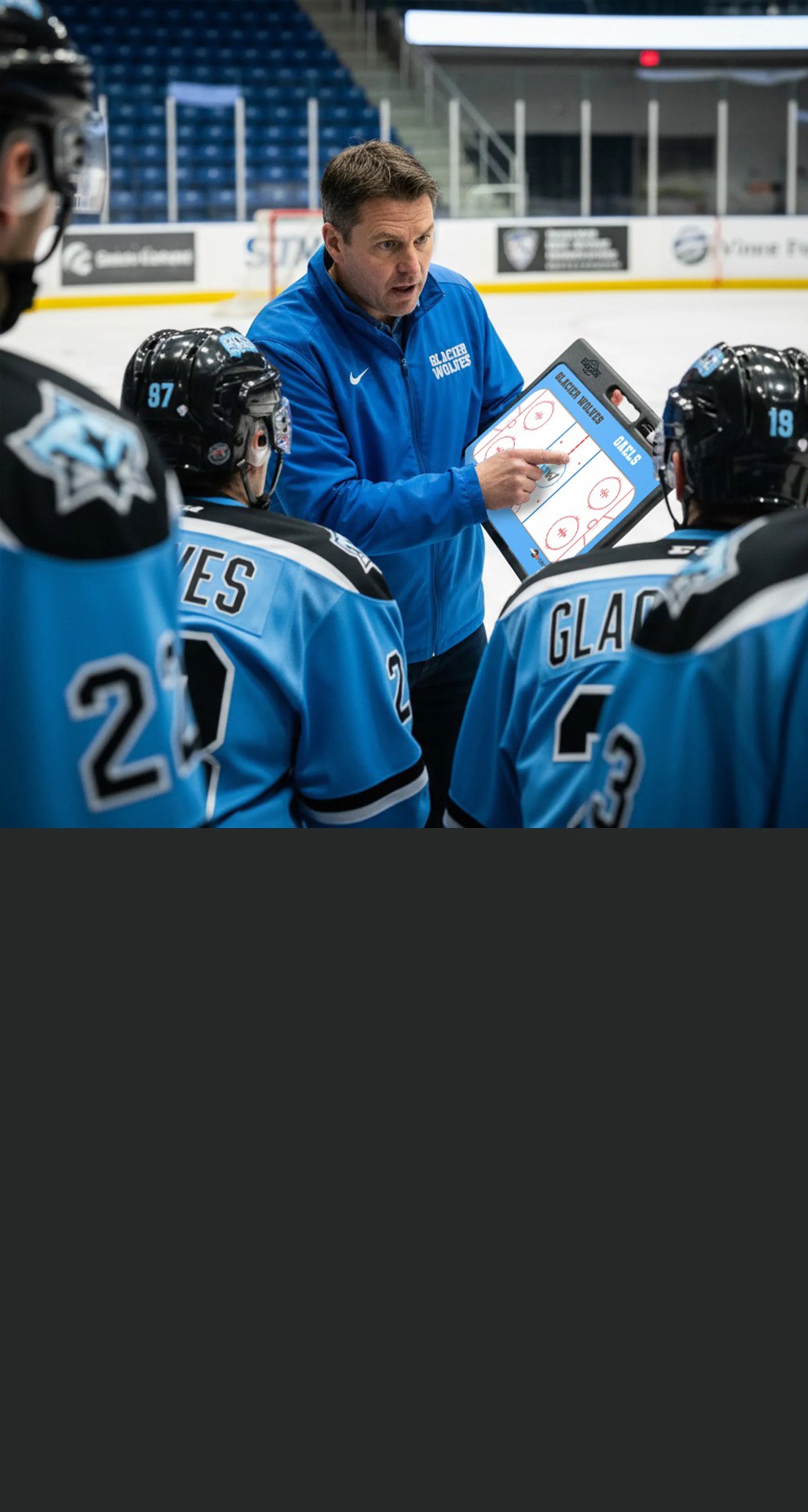 Custom Pro Hockey Whiteboard - w Handle | 2 Sided Custom Pro Hockey Whiteboard with handle, 2-sided coaching board for drawing plays and strategies