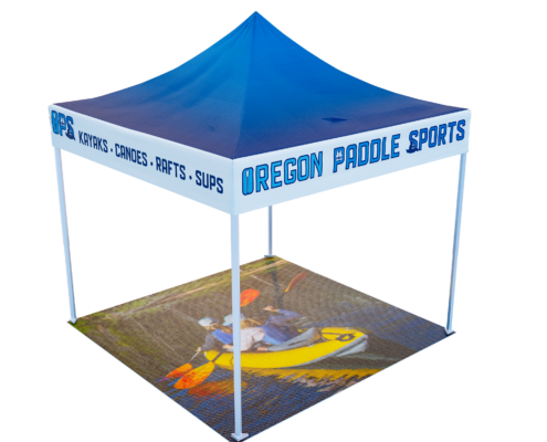 custom flooring event tent
