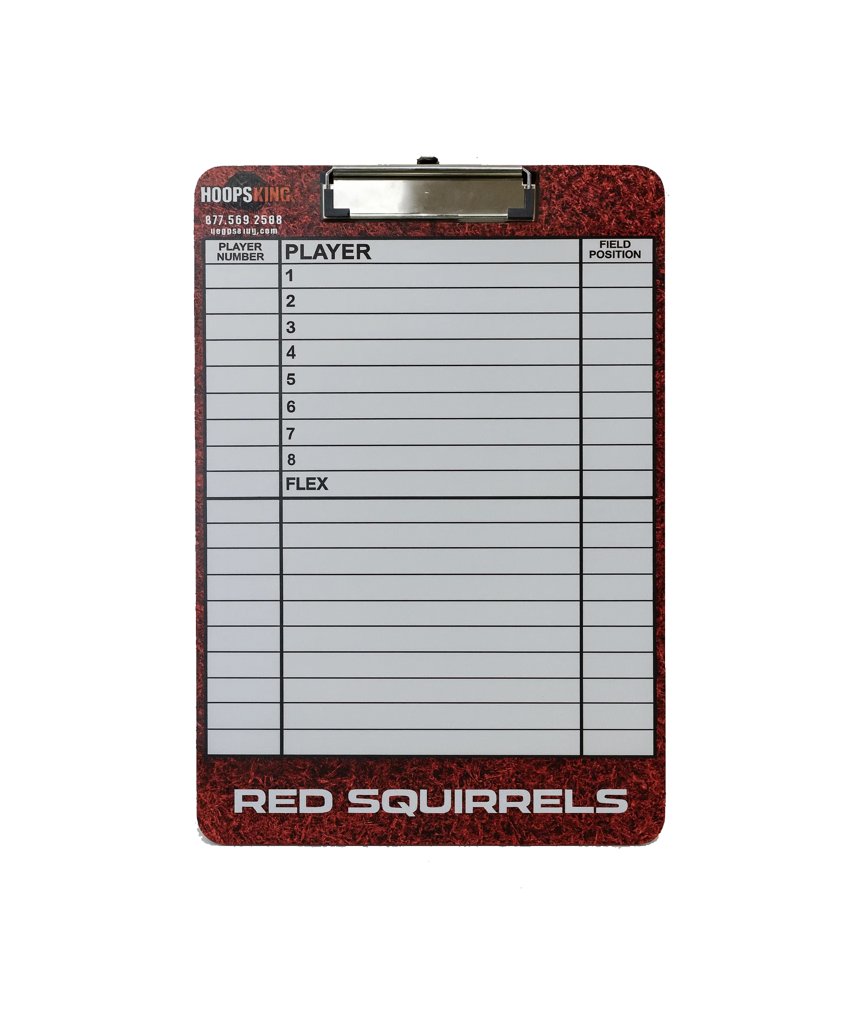HoopsKing Custom Baseball Softball Strategy Board – Lineup Organizer with Marker Surface