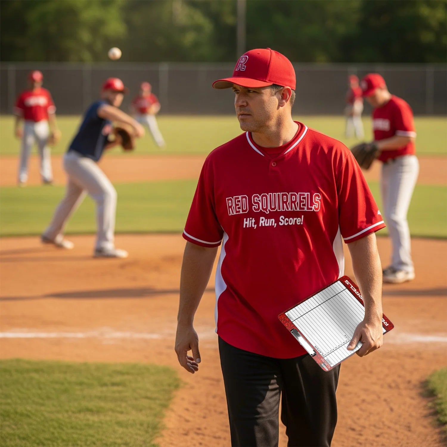 HoopsKing Baseball Softball Dugout Lineup Board – Custom Team Name and Logo