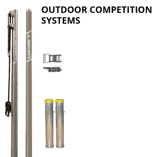 Outdoor Competition Volleyball Uprights - (3-1/2 in.) (Round Pole)