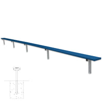 Thumbnail for Player Bench - 27 ft. - In-Ground (Powder Coated)