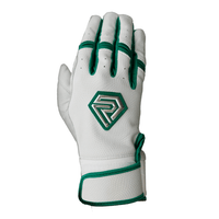 Thumbnail for Resilient Championship Fastpitch Batting gloves - White and Green
