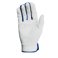 Thumbnail for Resilient Championship Fastpitch Batting gloves - White and Royal Blue
