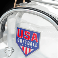 Thumbnail for USA Softball Clear Stadium Bag Clear - Rosie's Nothing to Hide Cross-Body Bag