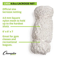 Thumbnail for 3 MM LACROSSE NETS, WHITE HoopsKing