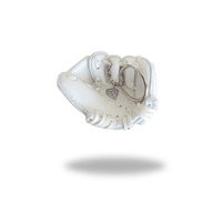 Thumbnail for White Softball Glove Mini Keychain