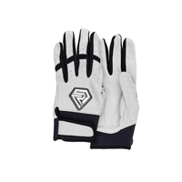 Thumbnail for Youth Fastpitch Batting Gloves - Grey and Black