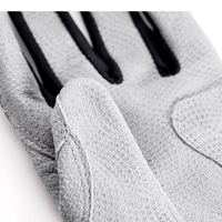 Thumbnail for Youth Fastpitch Batting Gloves - Grey and Black
