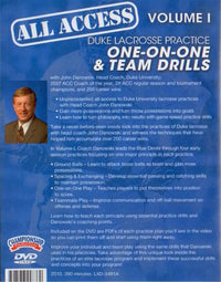 Thumbnail for (Rental)-All Access Vol. 1 Duke Lacrosse Practice John Danowski