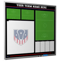 Thumbnail for Custom lacrosse magnetic whiteboard locker room