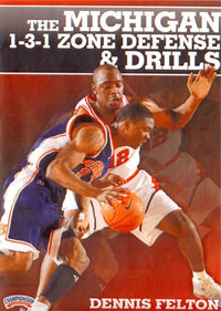 Thumbnail for The Michigan 1--3--1 Zone Defense And Drills by Dennis Felton Instructional Basketball Coaching Video