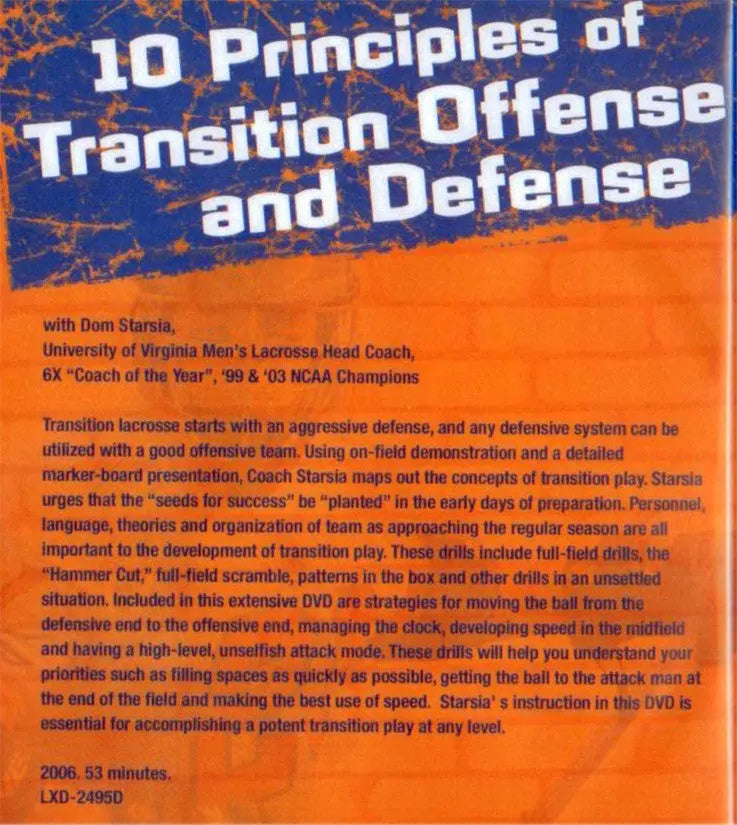 (Rental)-10 Principles of Transition Offense & Defense Dominic Starsia
