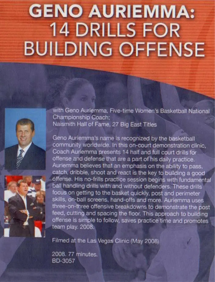 (Rental)-14 Drills For Building Offense Geno Auriemma