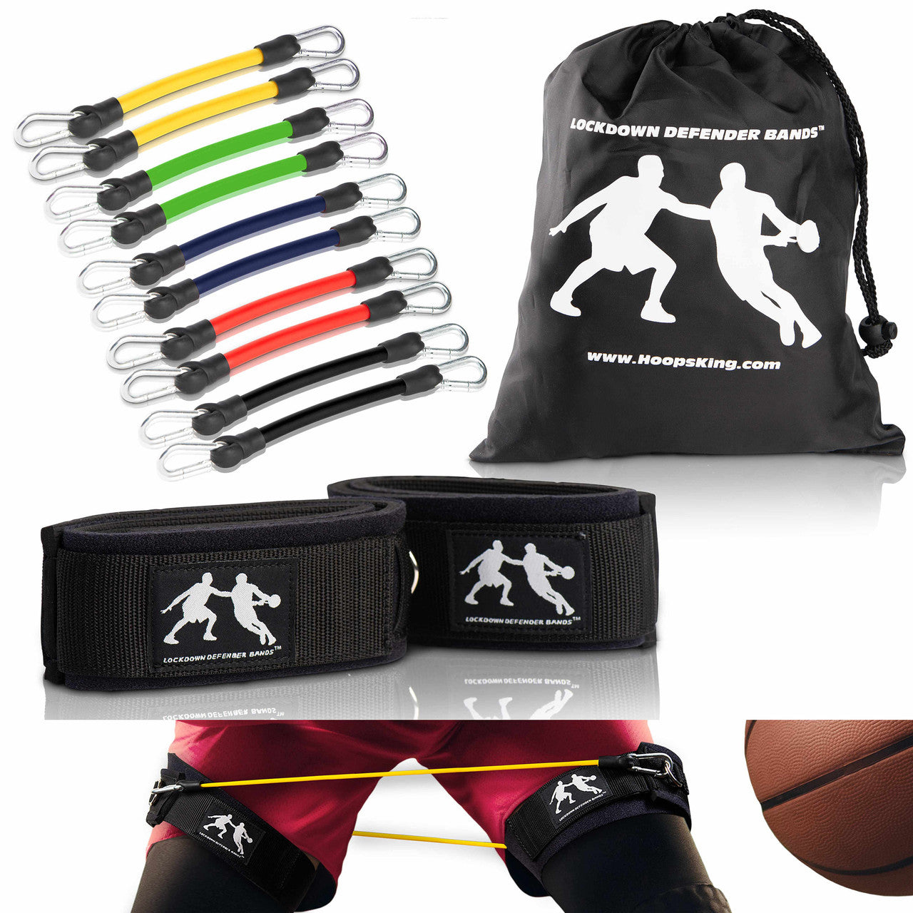 The LockDown Defender bands will help you increase your lateral quickness.  Comes with convenient carry bag and 5 pairs of resistance bands.  Also great for programs such as P90X, T25, Body Best, & Insanity.  Take your Beachbody workouts to another level.