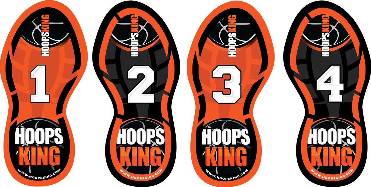 HoopsKing Basketball Footwork Training Steps  are great for footwork drills,  workouts, teaching youth players.