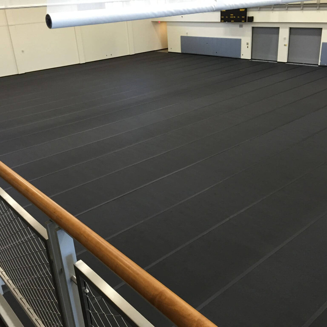 Anti-bacterial protective gym floor covering