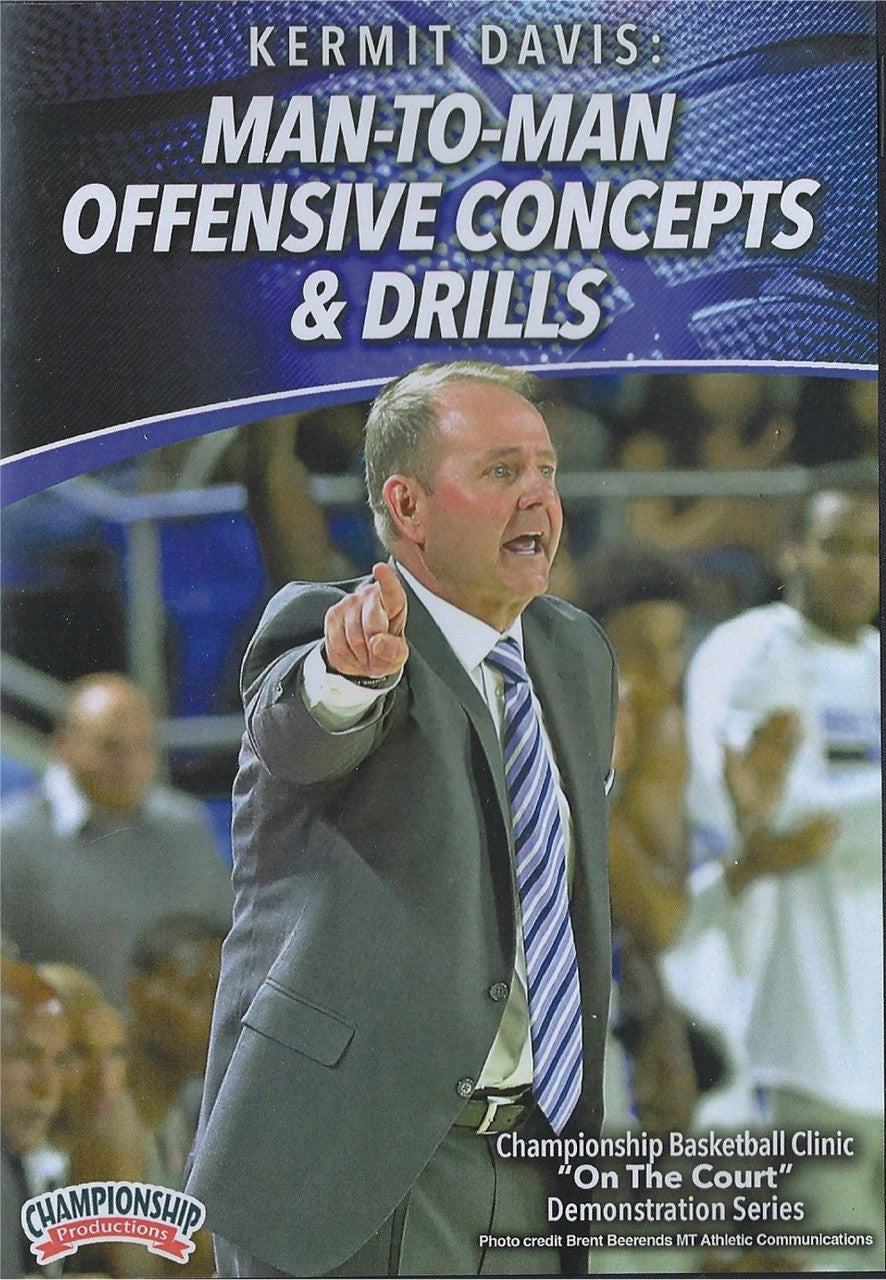Man To Man Offensive Concepts & Drills by Kermit Davis Instructional Basketball Coaching Video