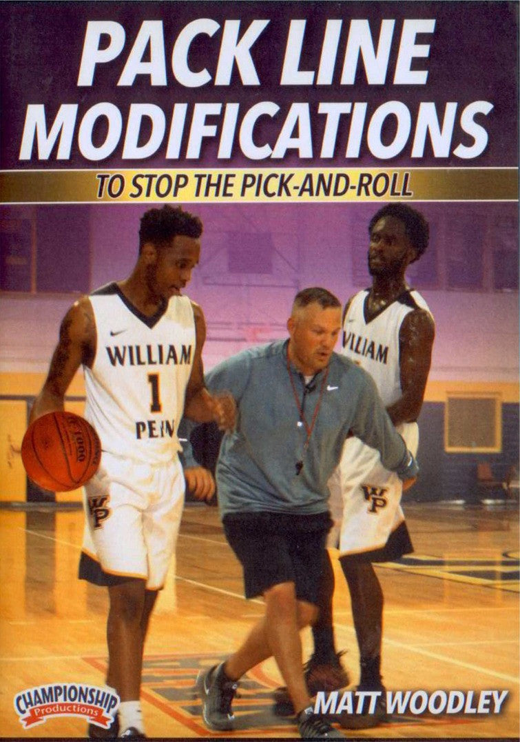 Pack L Ine Modifications To Stop The Pick & Roll by Matt Woodley Instructional Basketball Coaching Video