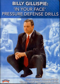 Thumbnail for 'in Your Face' Pressure Defense by Billy Gillispie Instructional Basketball Coaching Video