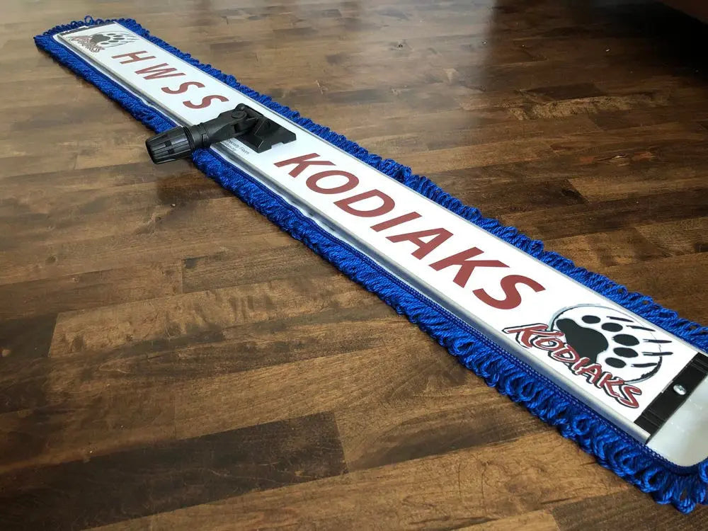 custom 48x6 microfiber sweat mop basketball volleyball gym school hospital