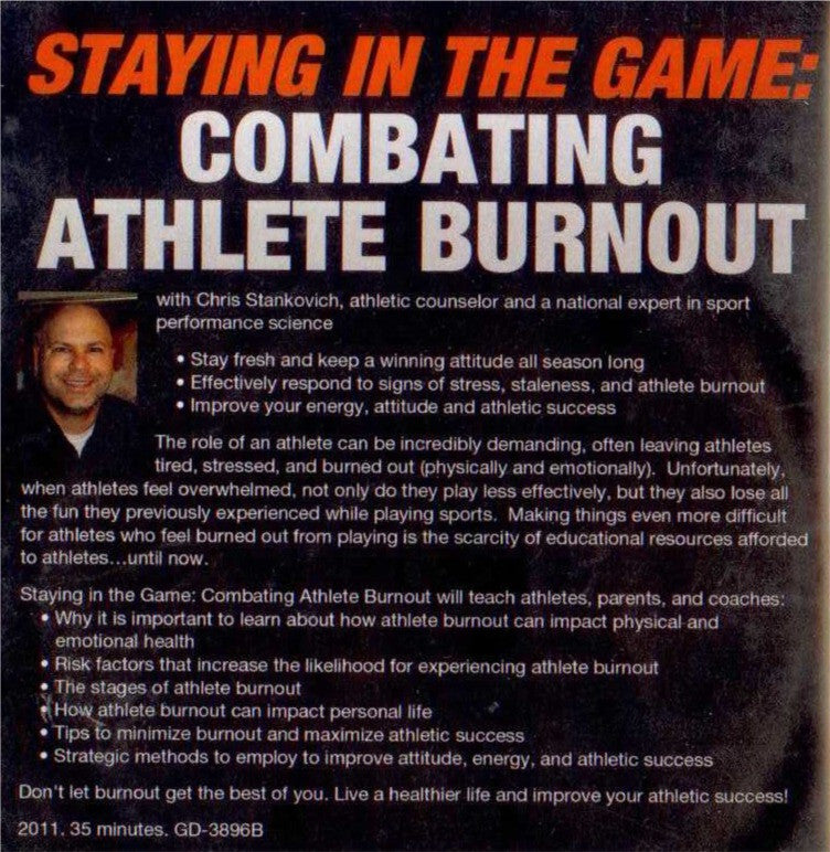 (Rental)-Staying In The Game: Combating Athlete Burnout (stankovich)