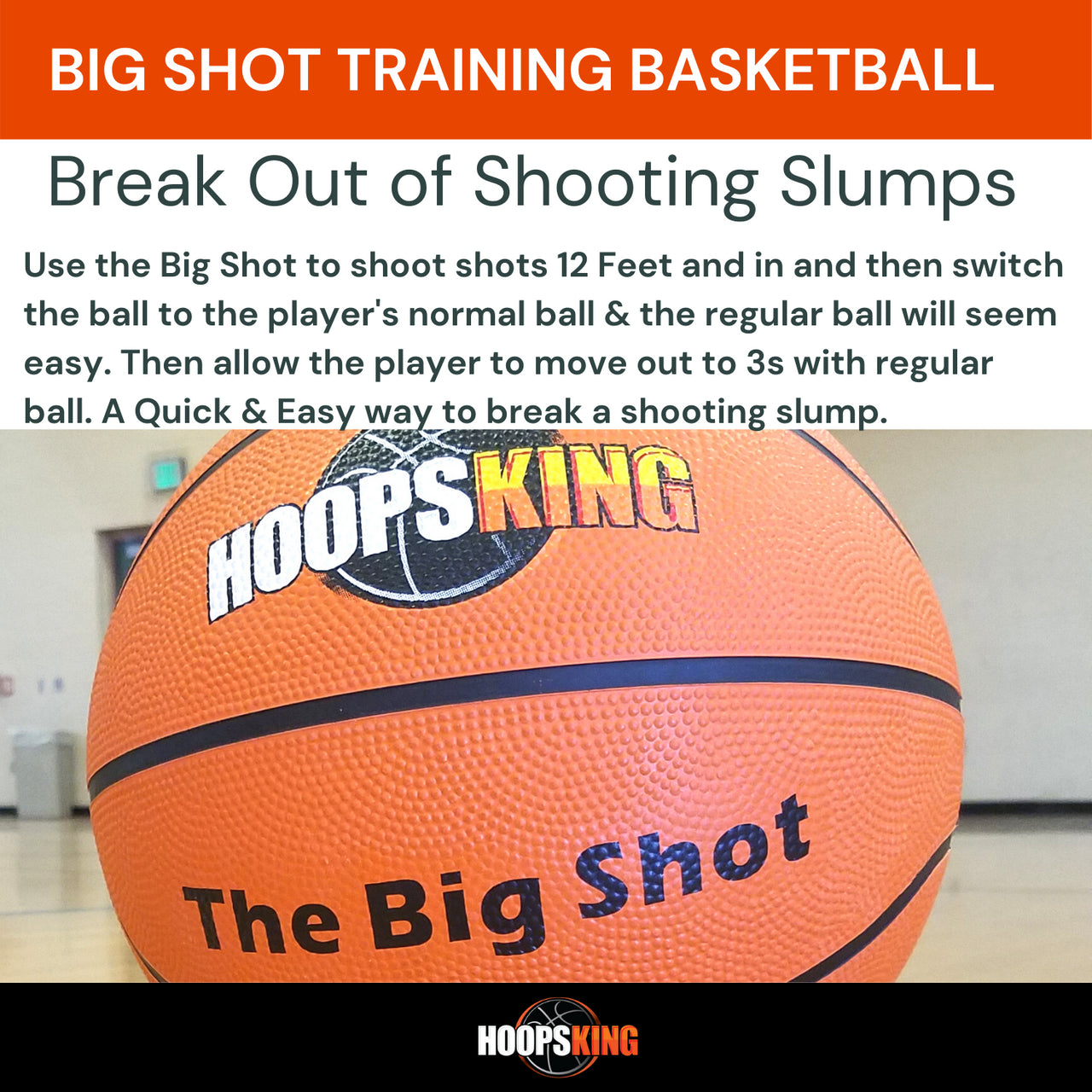 Big Shot Oversized training basketball